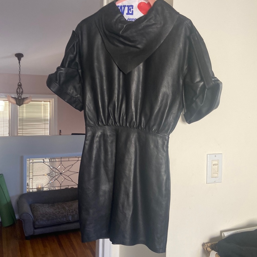 Zara leather dress black size XS brand new never worn